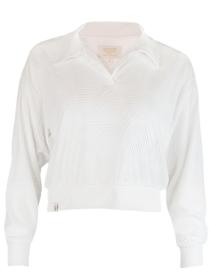 Simply Southern Cropped Ivory Pullover