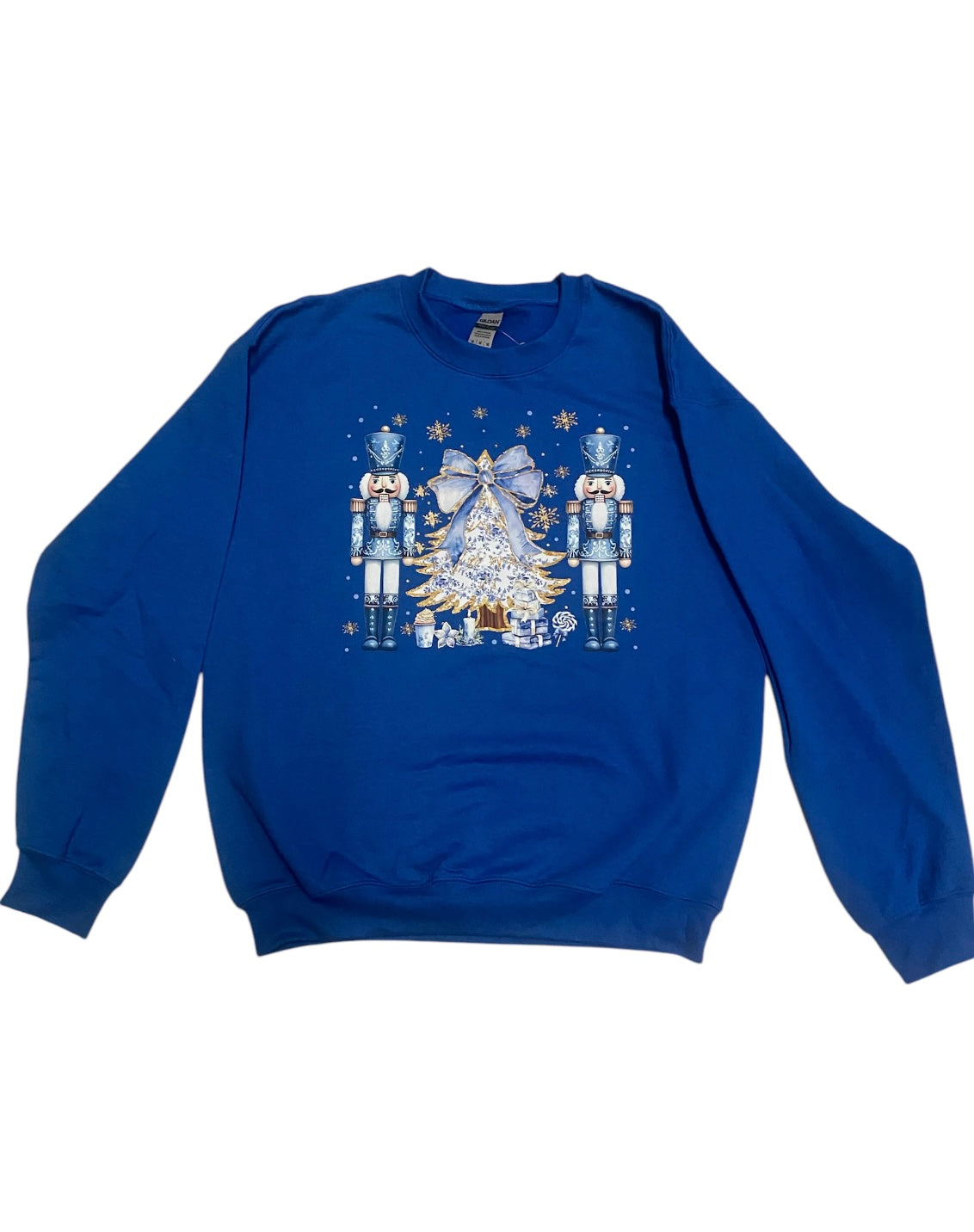 Blue Floral Nutcracker Sweatshirt