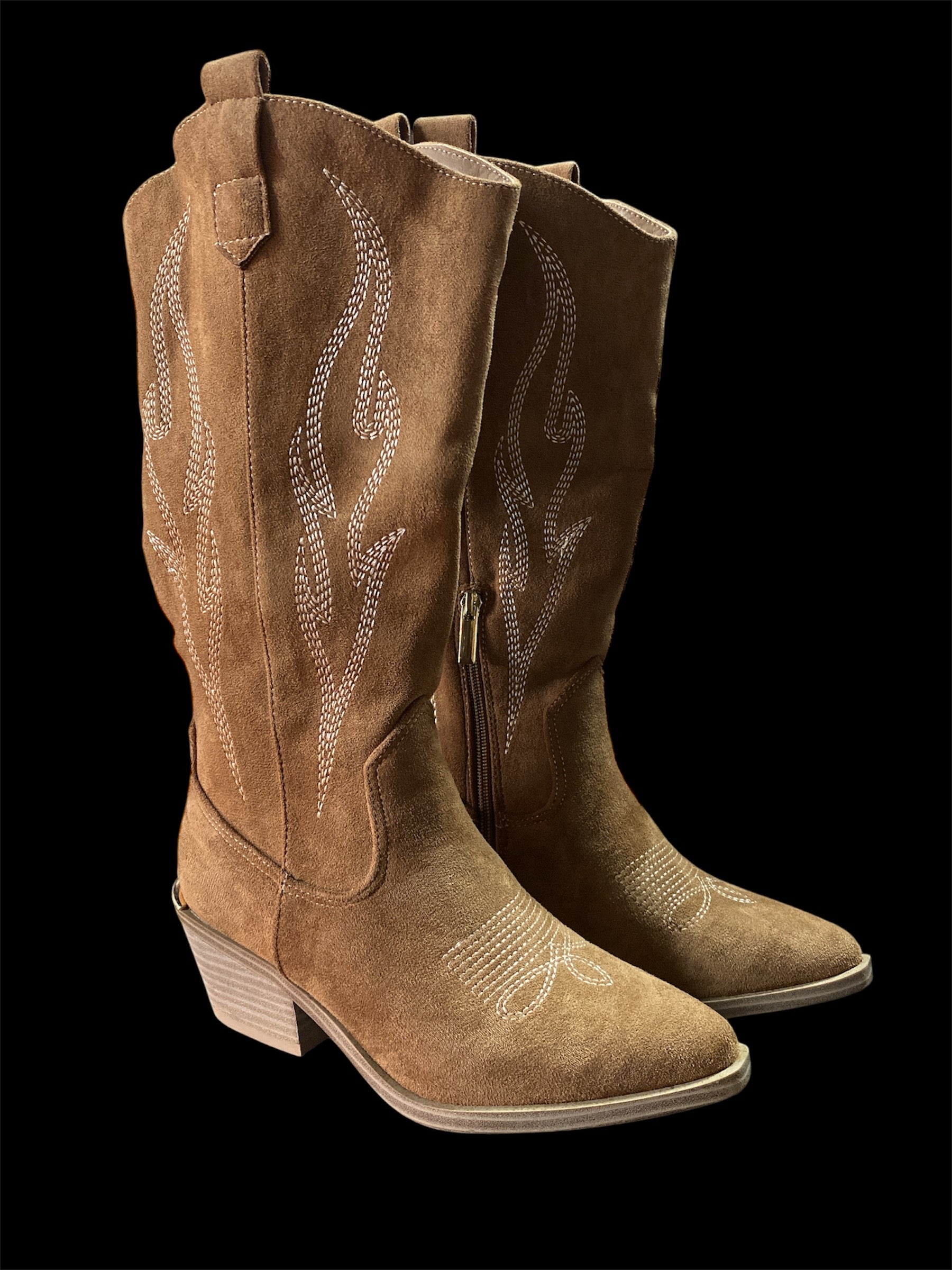 Hey Girl by Corkys Tobacco Faux Suede Headliner Boots