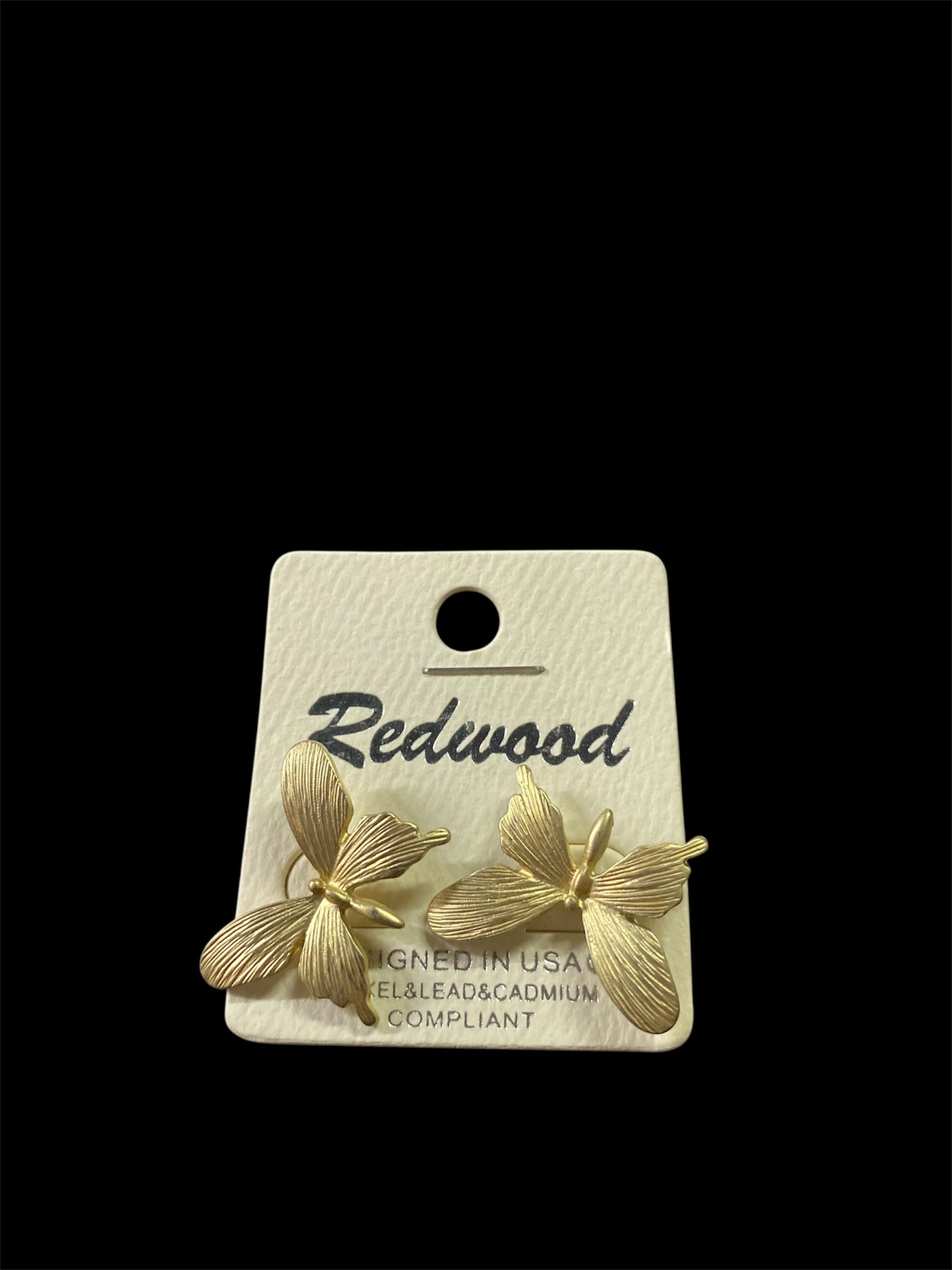 Large Butterfly Stud Earrings