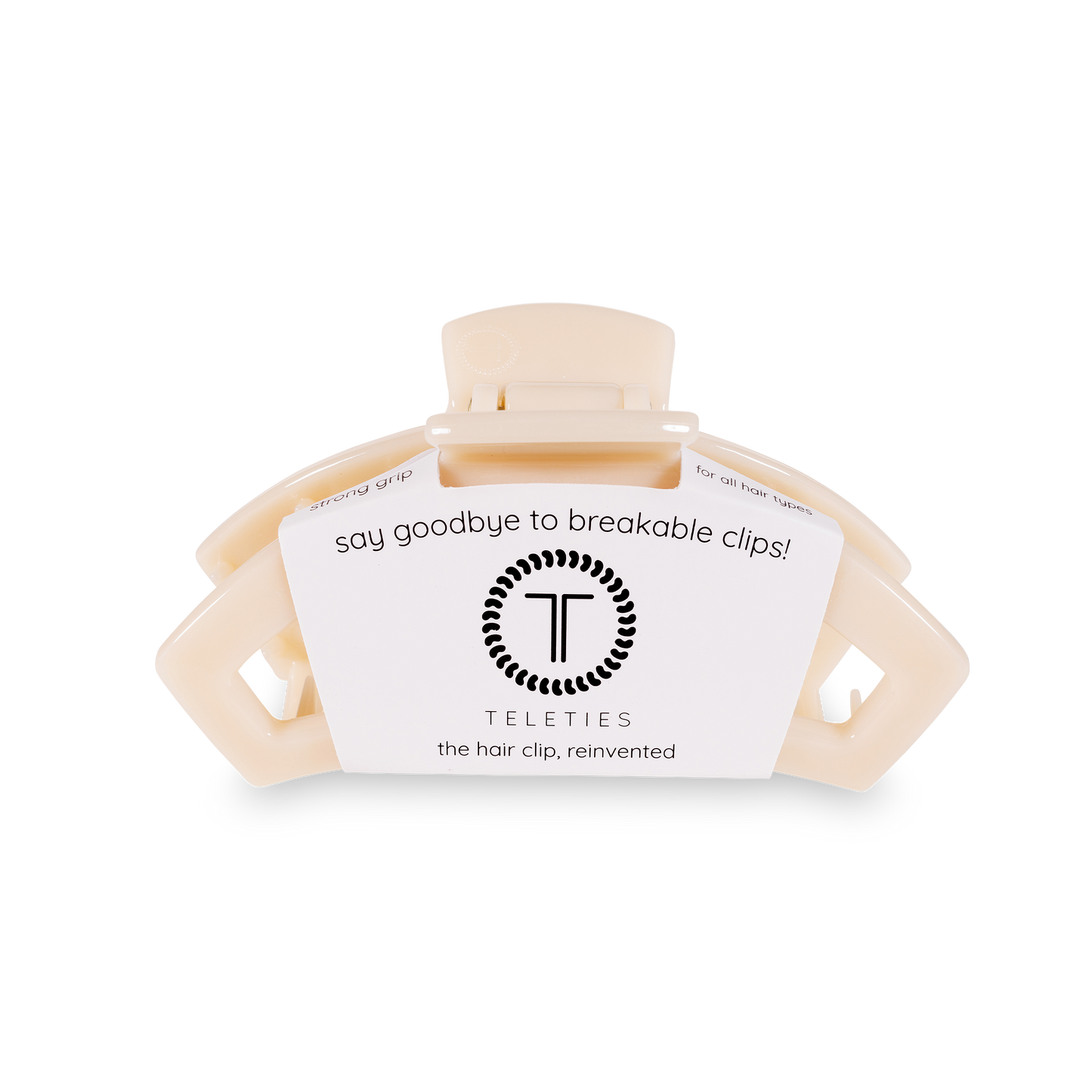 Open Hair Clip | Medium | Almond Beige