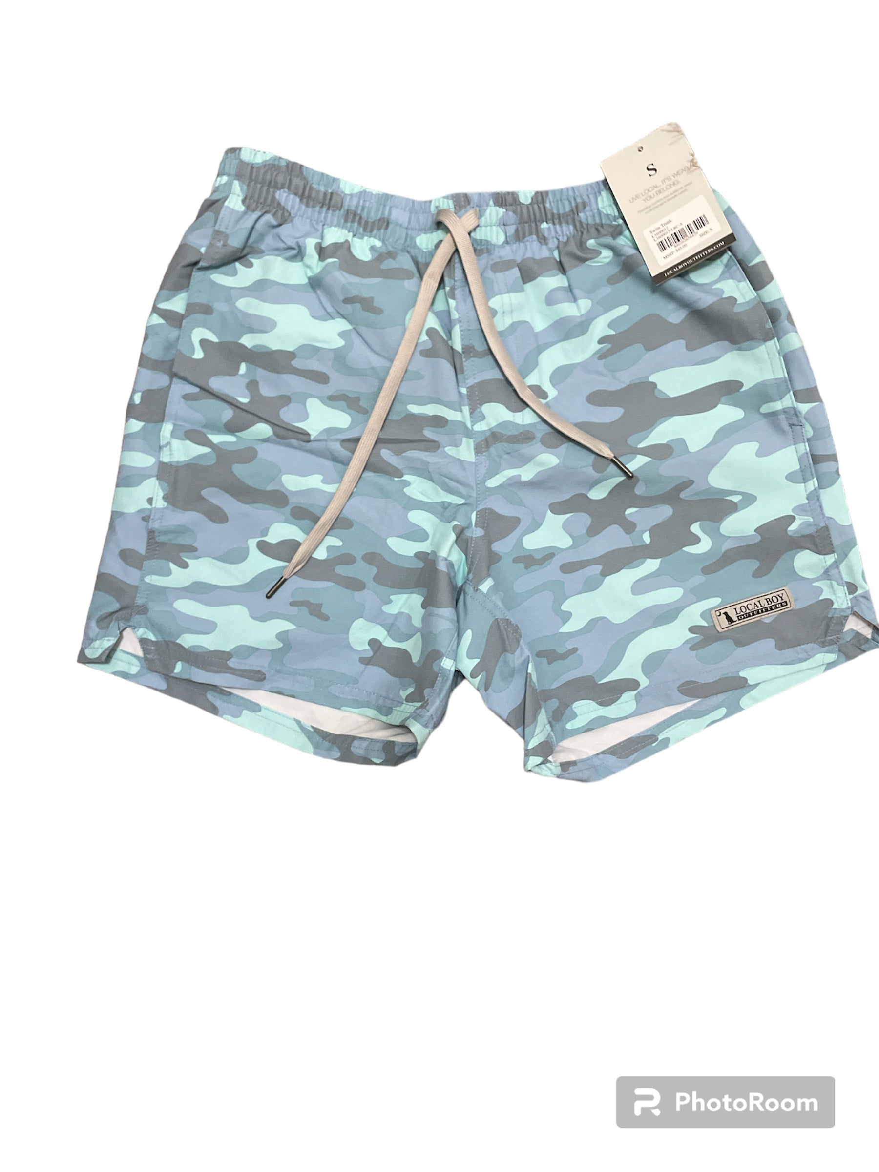 Local Boy Blue Camo Swim Trunks