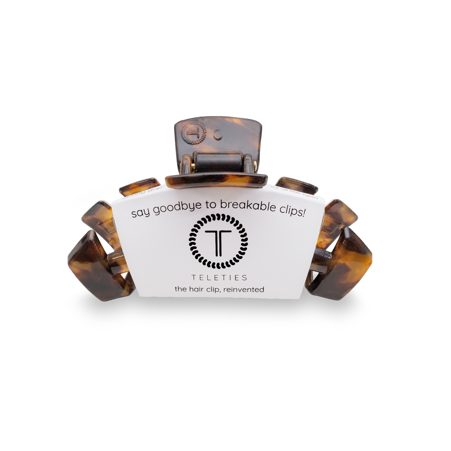Teleties Classic Hair Clip | Small | Tortoise