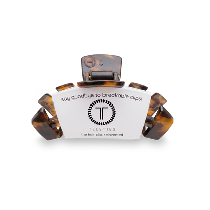 Teleties Classic Hair Clip | Small | Tortoise