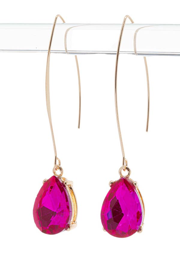 Euro Wire Teardrop Earrings