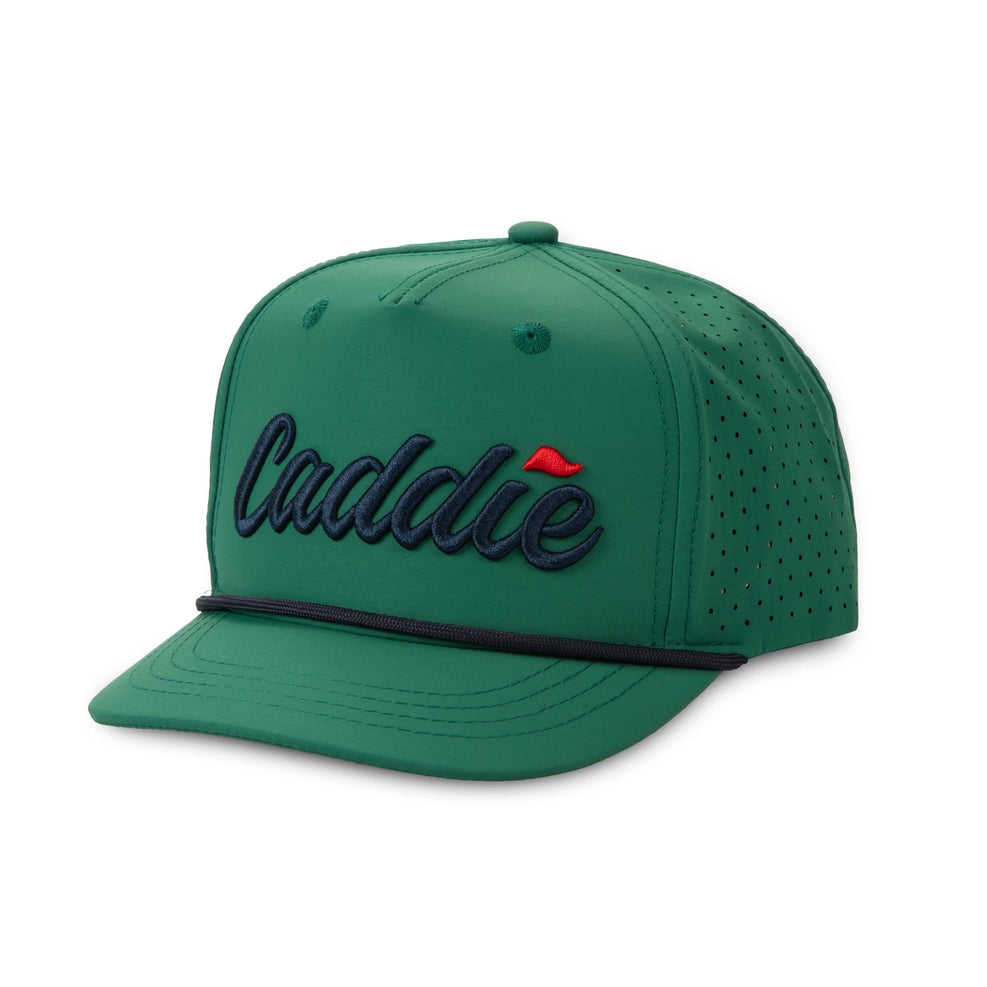 Fieldstone Youth Green/Navy Caddie Performance Rope Hat