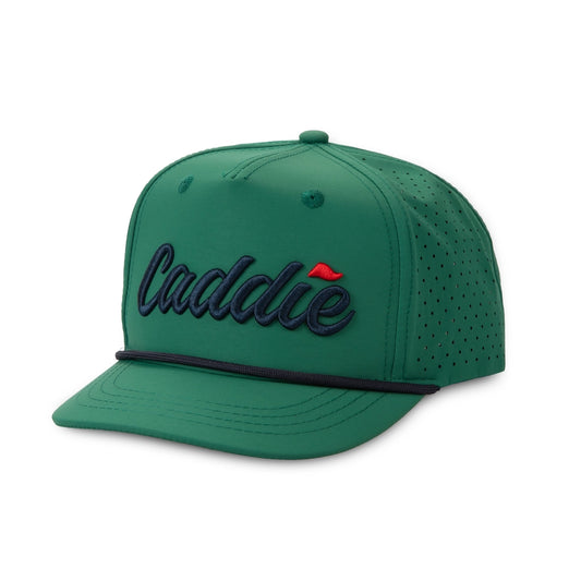 Fieldstone Youth Green/Navy Caddie Performance Rope Hat