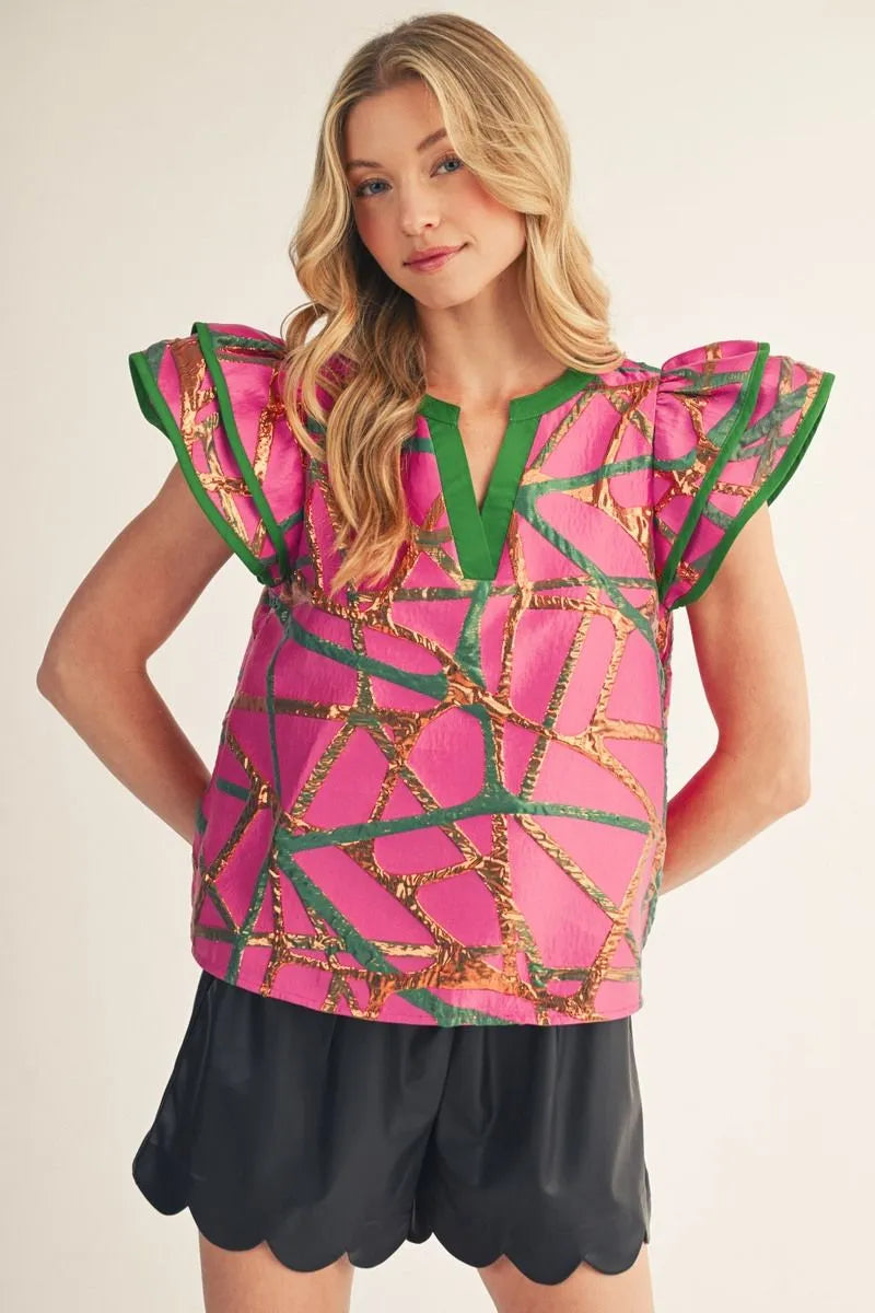 The Avery Pink Top