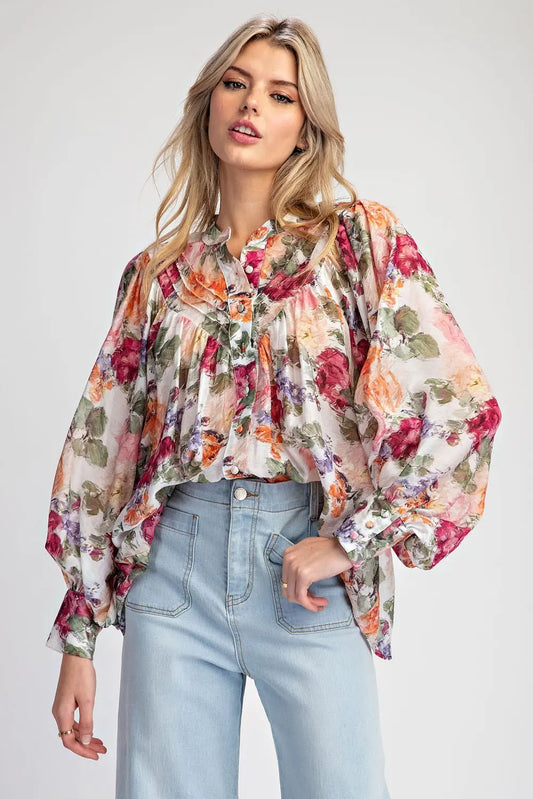 vintage rose top
