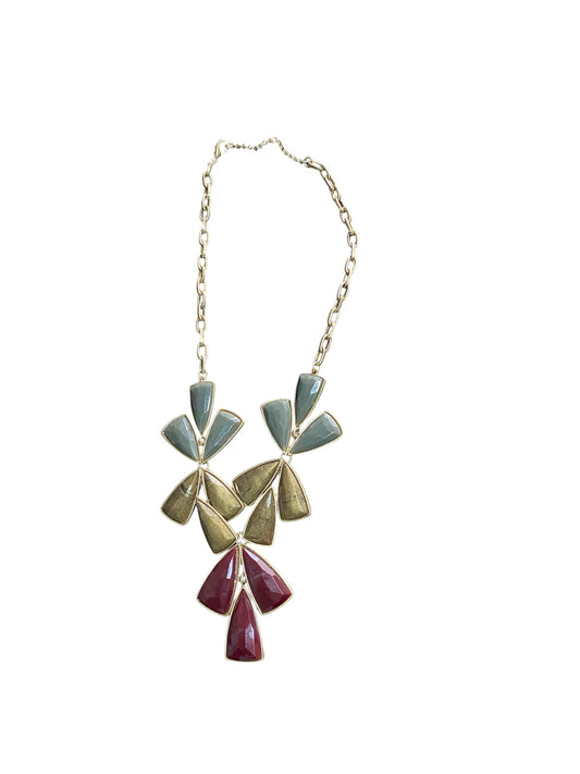 Triangle GemStone Short Necklace