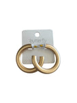 Pressed Textured Gold Hoops