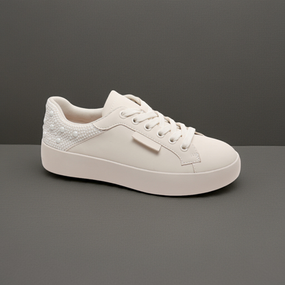 "Shauna" Cream Pearl Sneakers