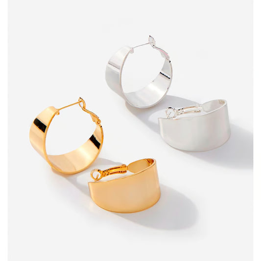 Stacy Hinged Hoop Earrings