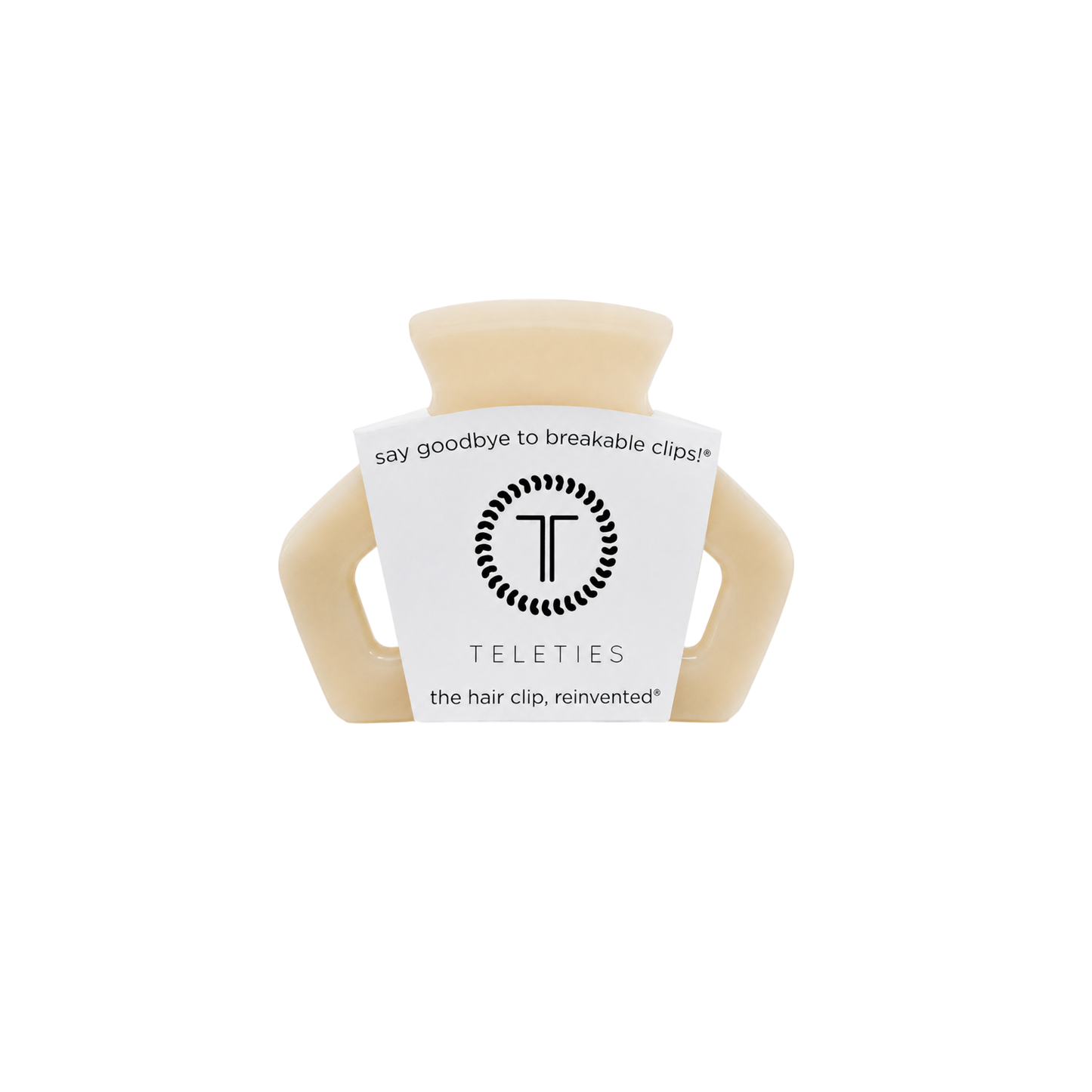 Teleties Open Almond Beige | Petite | Hair Clip