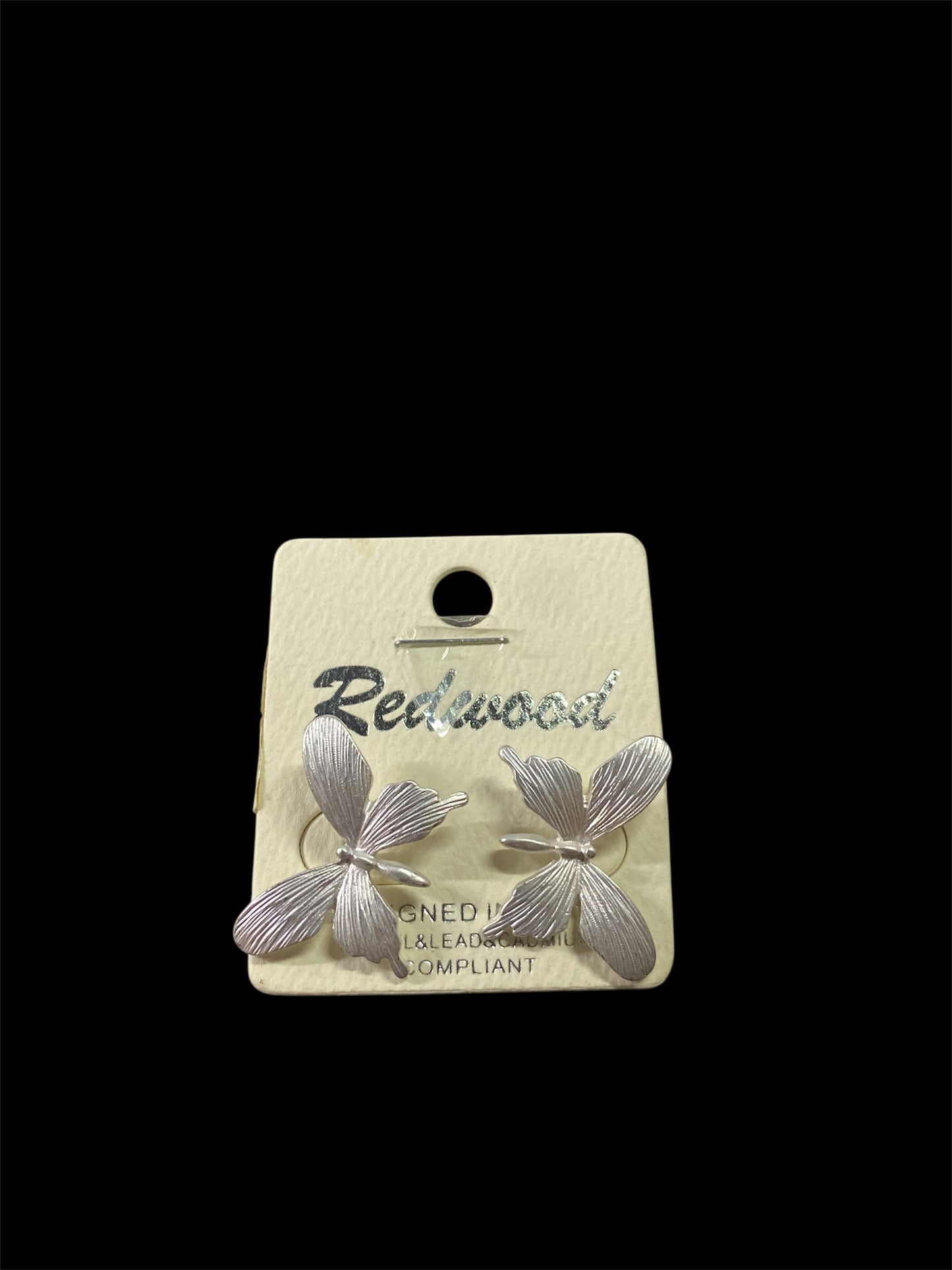 Large Butterfly Stud Earrings