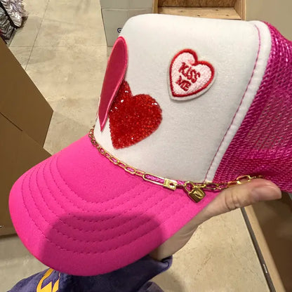 Love Lock Trucker Hat Chain