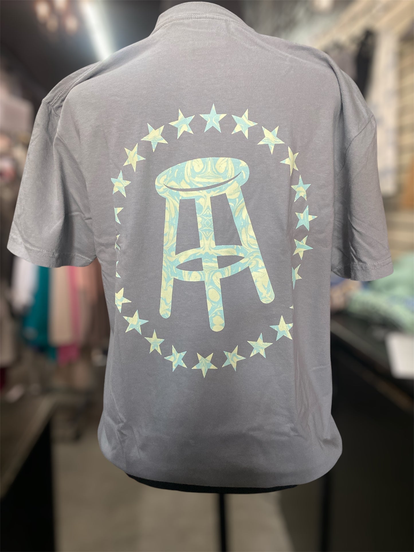 Barstool Sports Marbled Stools and Stars Pocket Tee