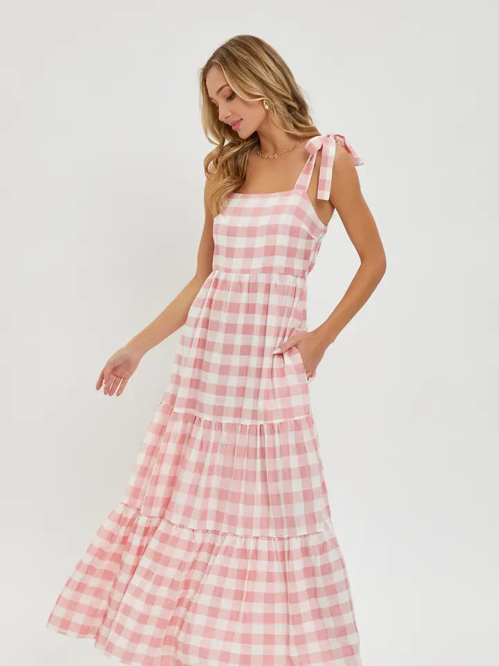 The McKenna Gingham Maxi Dress