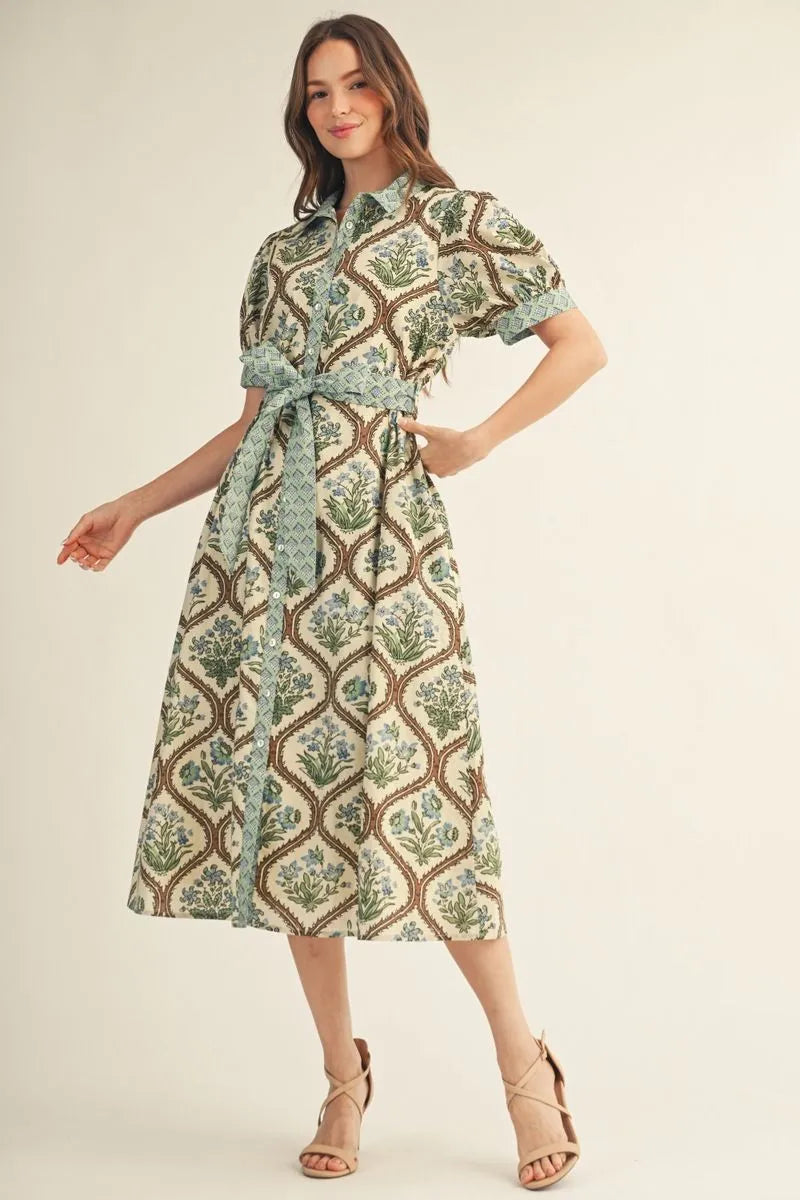 The Alex Floral Midi Dress
