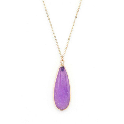 Druzy Genuine Stone Mix Layer Necklace