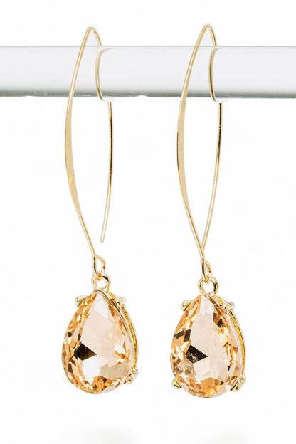 Euro Wire Teardrop Earrings