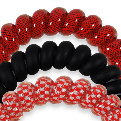 Spiral Hair Coils | Large | Go Dawgs! Hair Ties