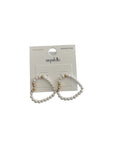 Pearl and Gold Heart Earrings