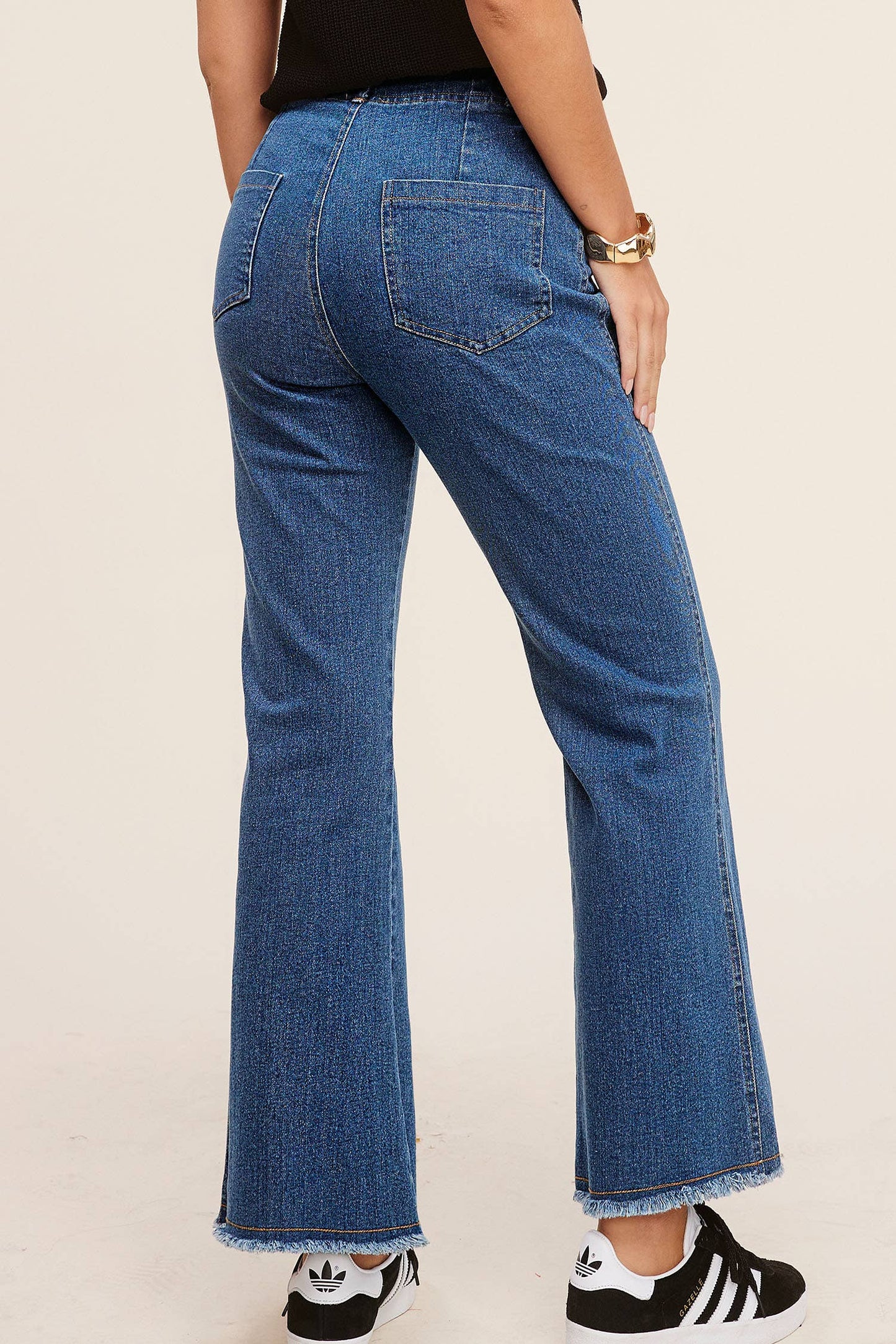 Soft Washed Stretchy High Waisted Flare Pants
