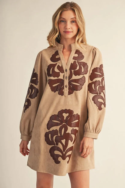 The Dani Taupe Dress