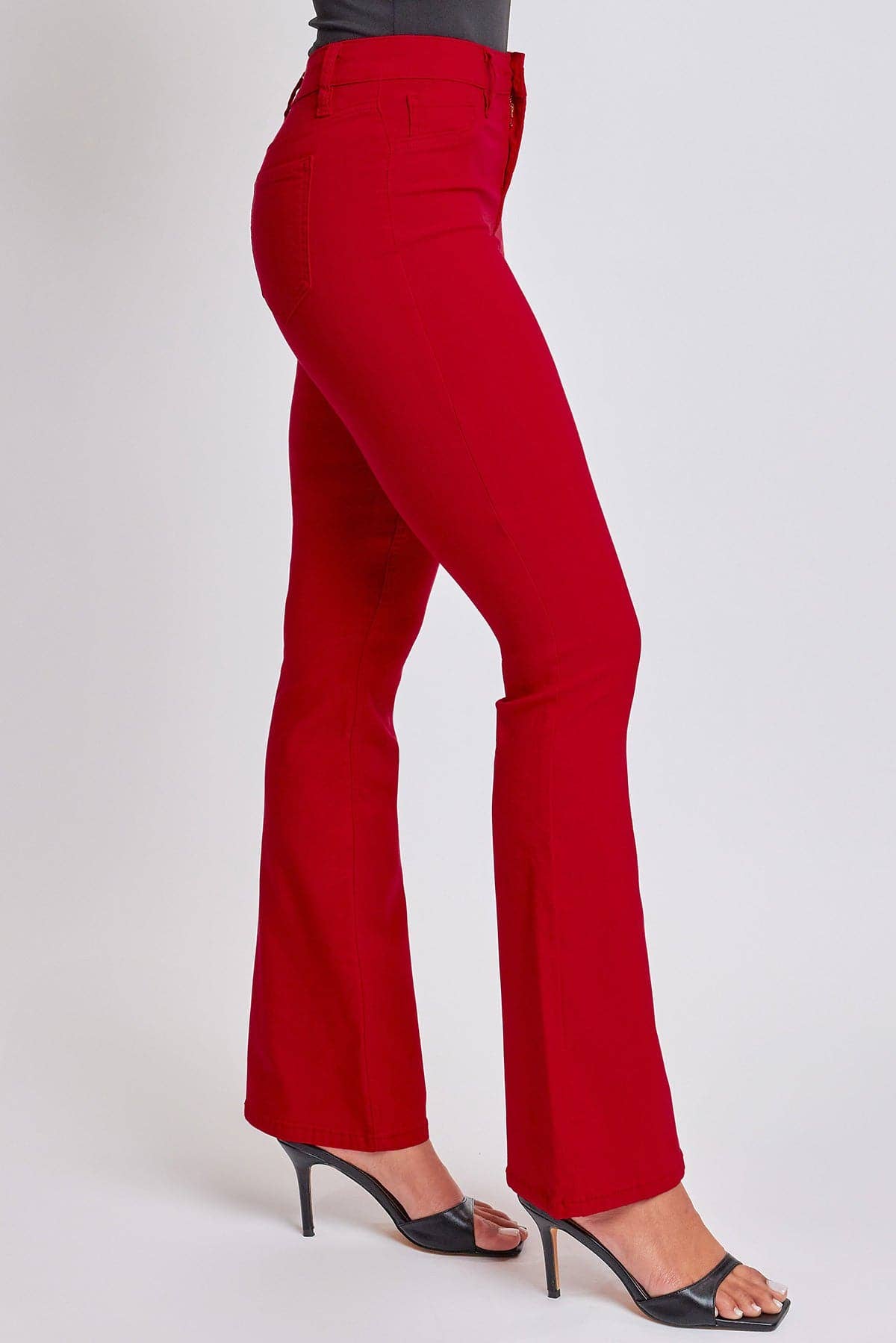 Hyperstretch Flare Pants, Ruby Red-