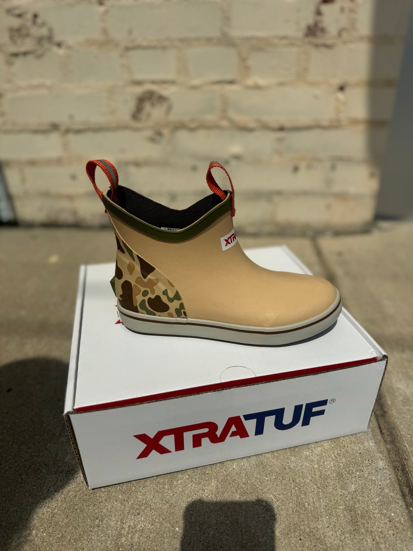 XTRATUF Kids Outdoor Beige and Duck Camo Boots