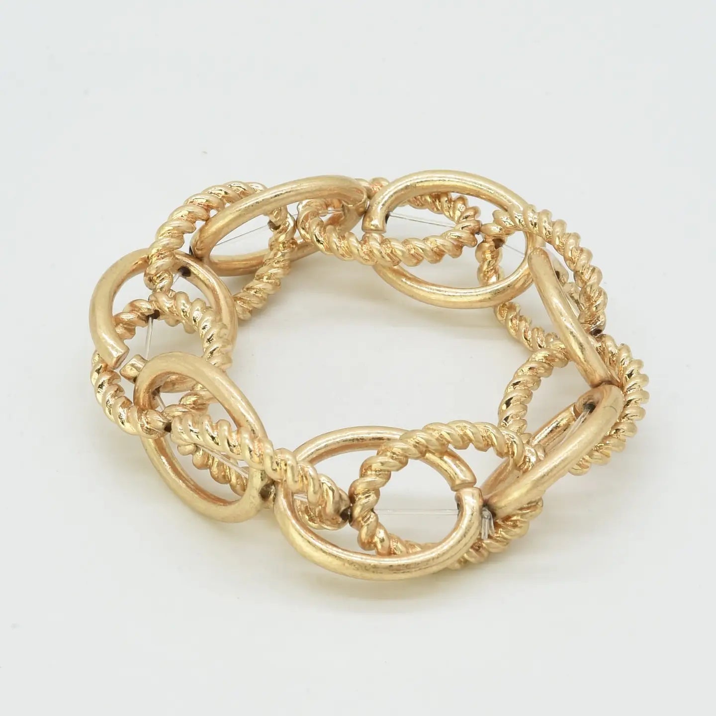 Tether Chain Link Stretch Bracelet