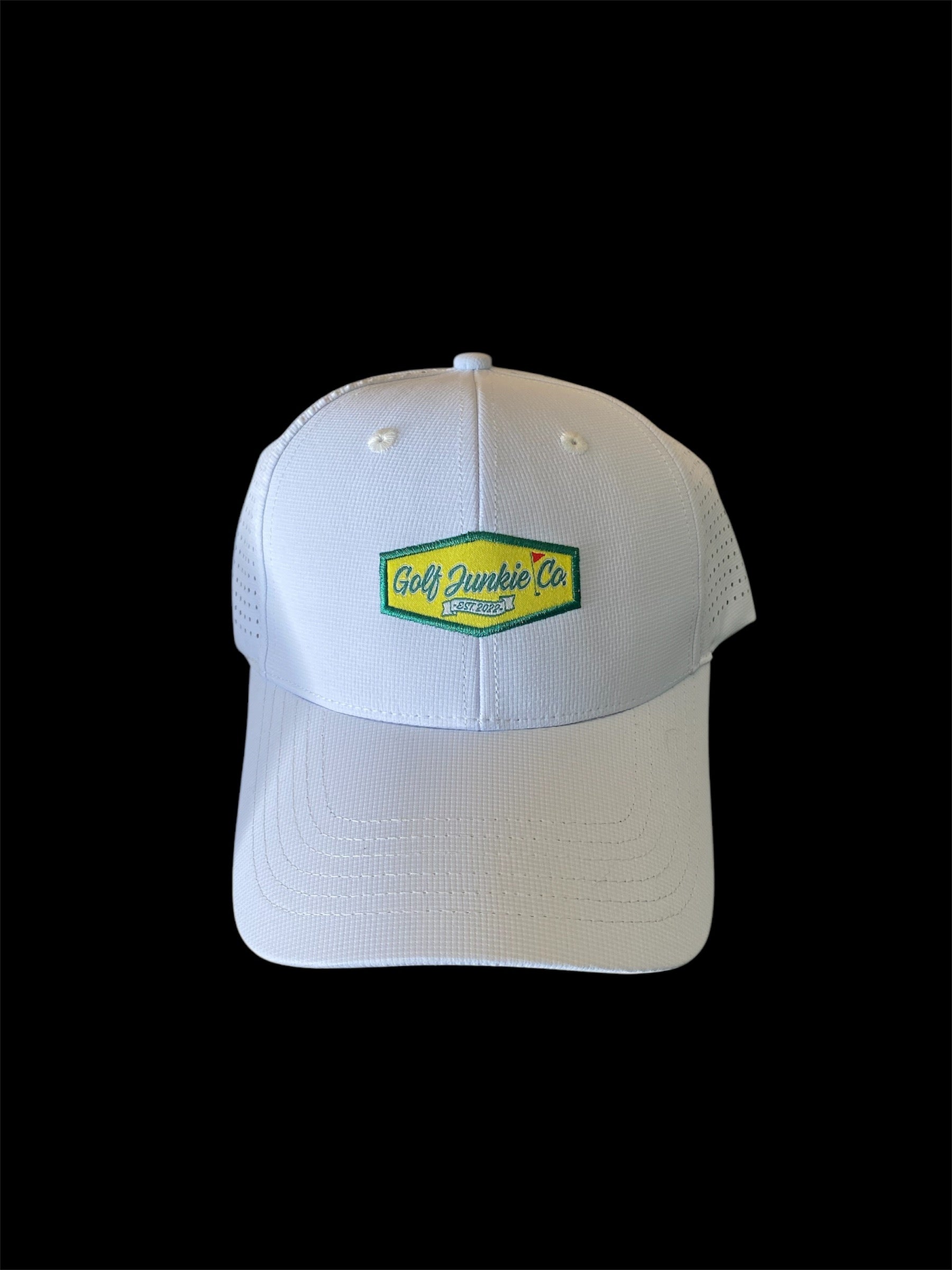 Golf Junkie White Masters Hat