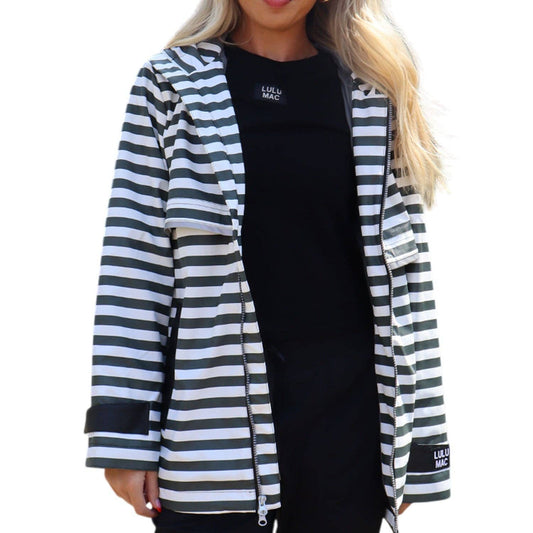 Lulu Mac Raincoat Darby Black/White