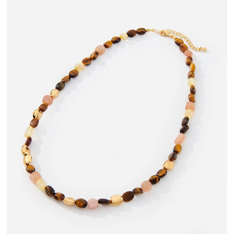 Brown Amber Gemstone Necklace
