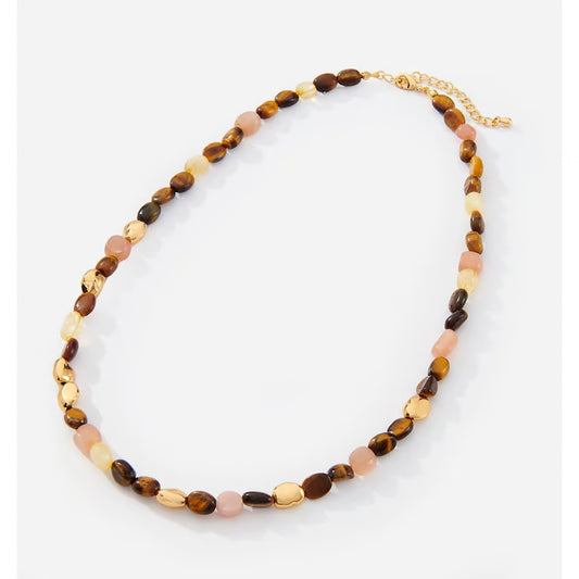 Brown Amber Gemstone Necklace