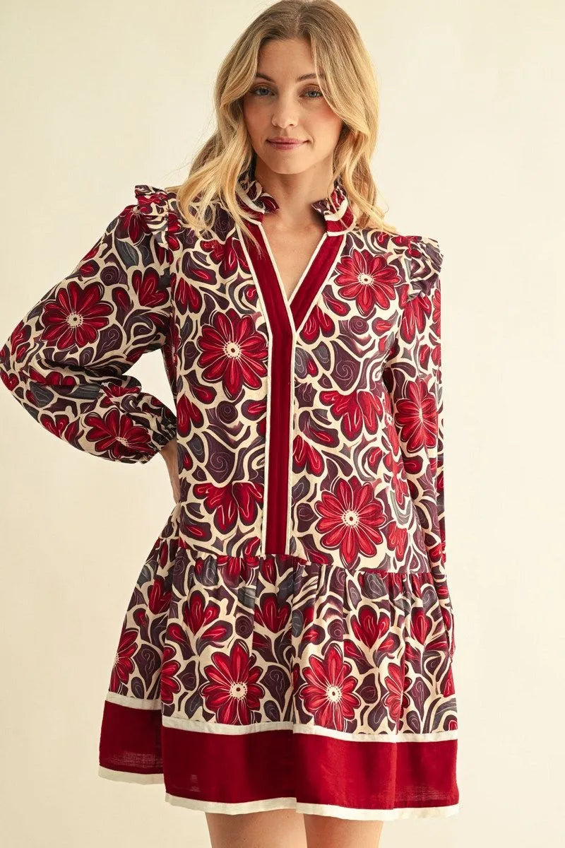 Crimson Garden Dress