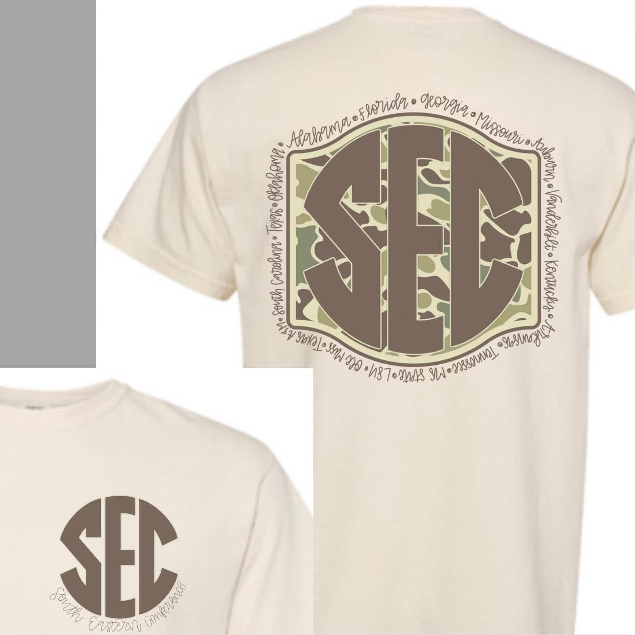SEC Camo Back Tee