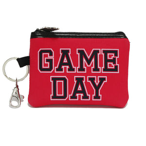 Gameday Nylon Coin Pouch Keychain