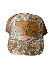 Fieldstone Youth Camo Leather Patch Hat