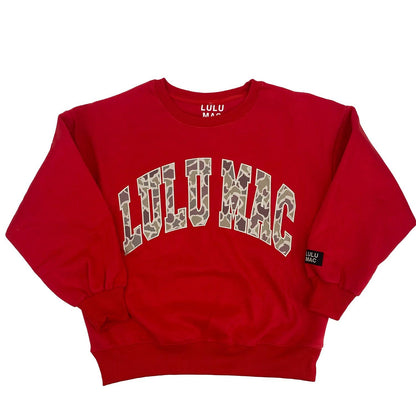 Lulu Mac Red Camo Sweatshirt