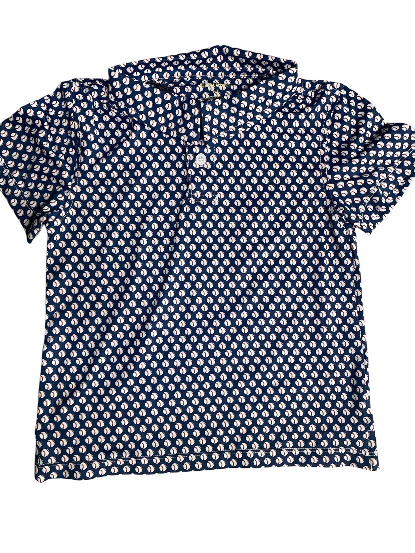 Meripex Youth Navy Baseball Preformance Polo Shirt