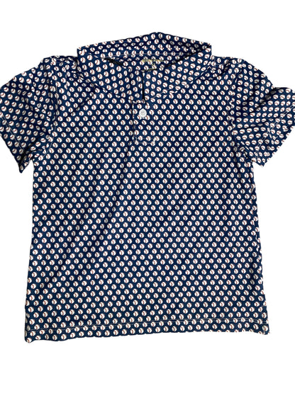 Meripex Youth Navy Baseball Preformance Polo Shirt