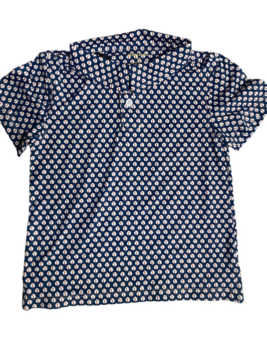 Meripex Youth Navy Baseball Preformance Polo Shirt