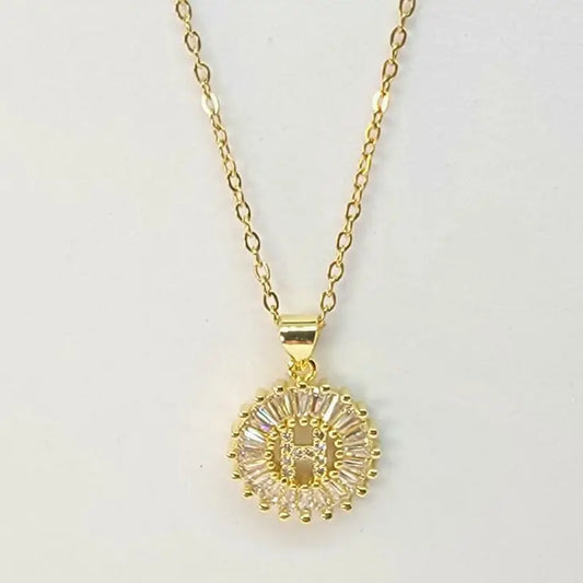 Starburst Initial Necklace