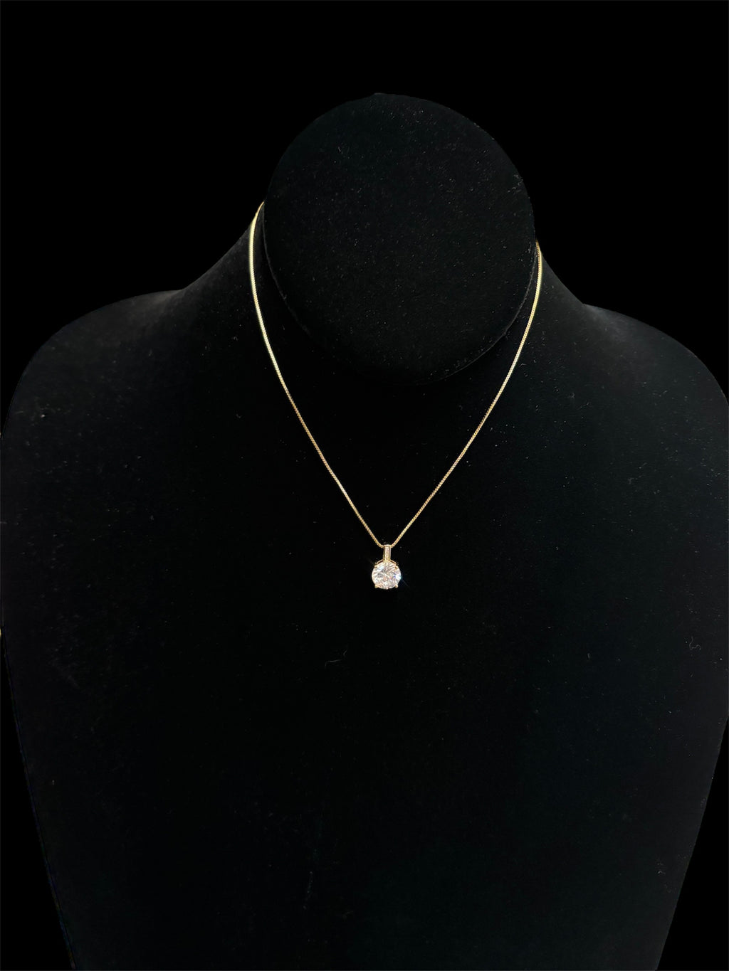 Haute Mess adjustable snake chain with large cz setting necklace