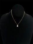 Haute Mess adjustable snake chain with large cz setting necklace