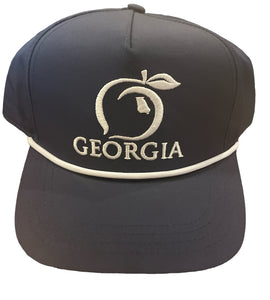 Peach State Pride Dark Blue/White Rope hat