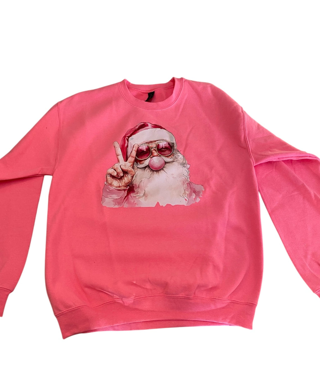 Simply You Bubble Gum Santa Sweatshirt