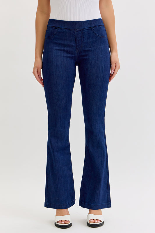 Cello Dark Denim 30" Inseam Flared Jegging